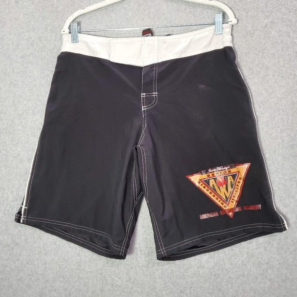 VINTAGE AKA Kickbox Men Activewear Shorts 32 Fight Kickboxing Javier Mendez MMA‎ - Picture 1 of 13